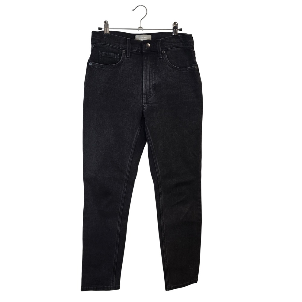 Everlane The Original Cheeky Jean Women 26 Black High Rise Cotton Straight